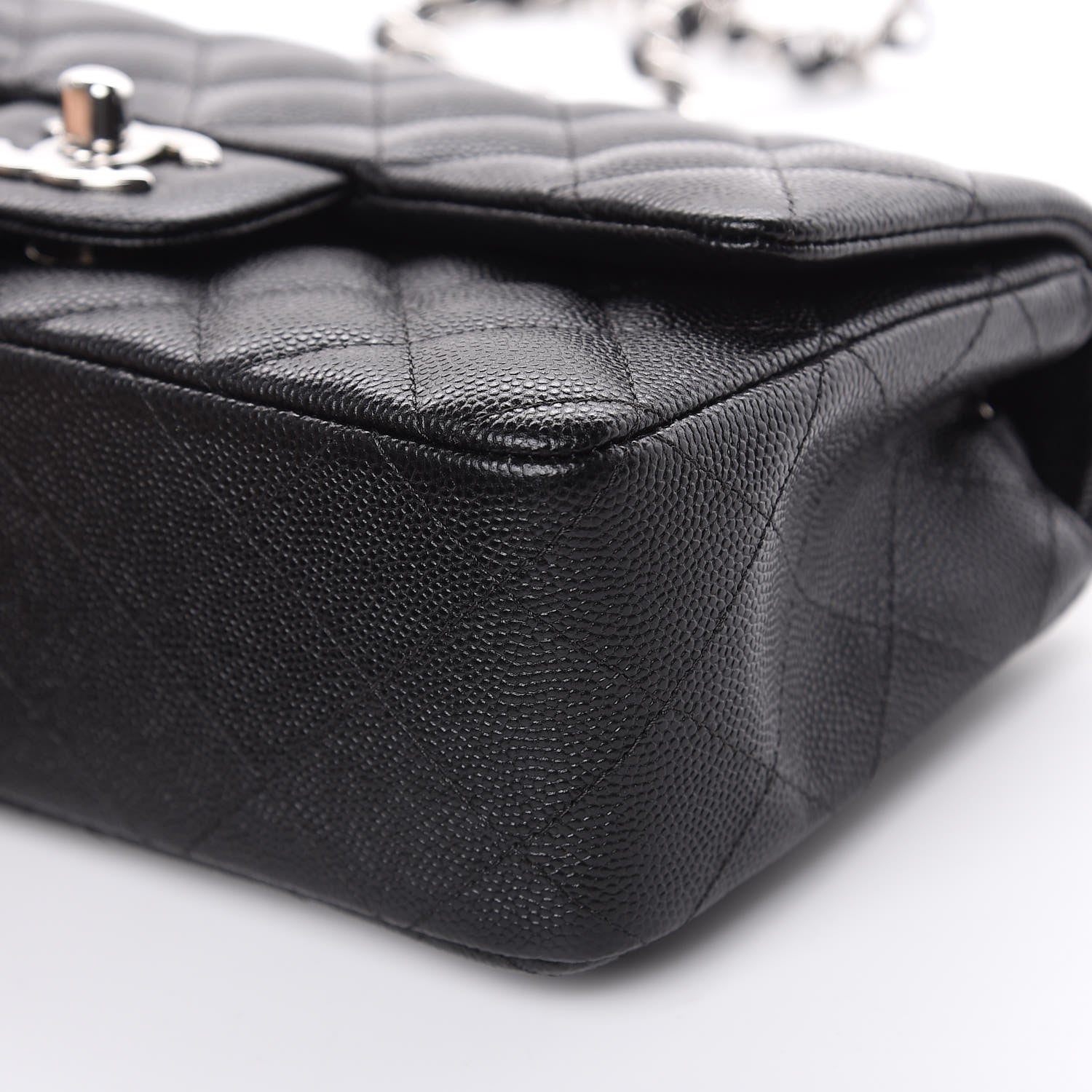 Chanel Caviar Quilted Mini Rectangular Flap Black 9 of 10