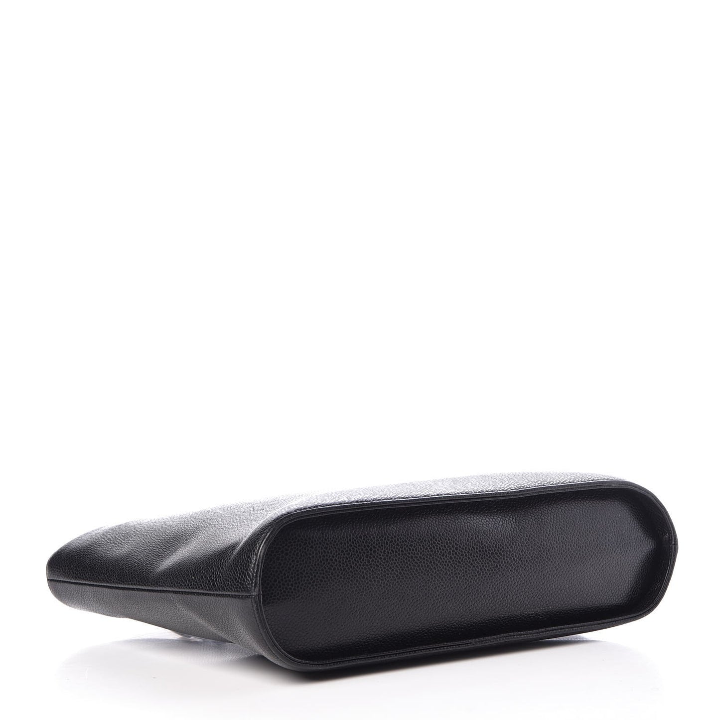 Caviar Metal Handle Tote Black