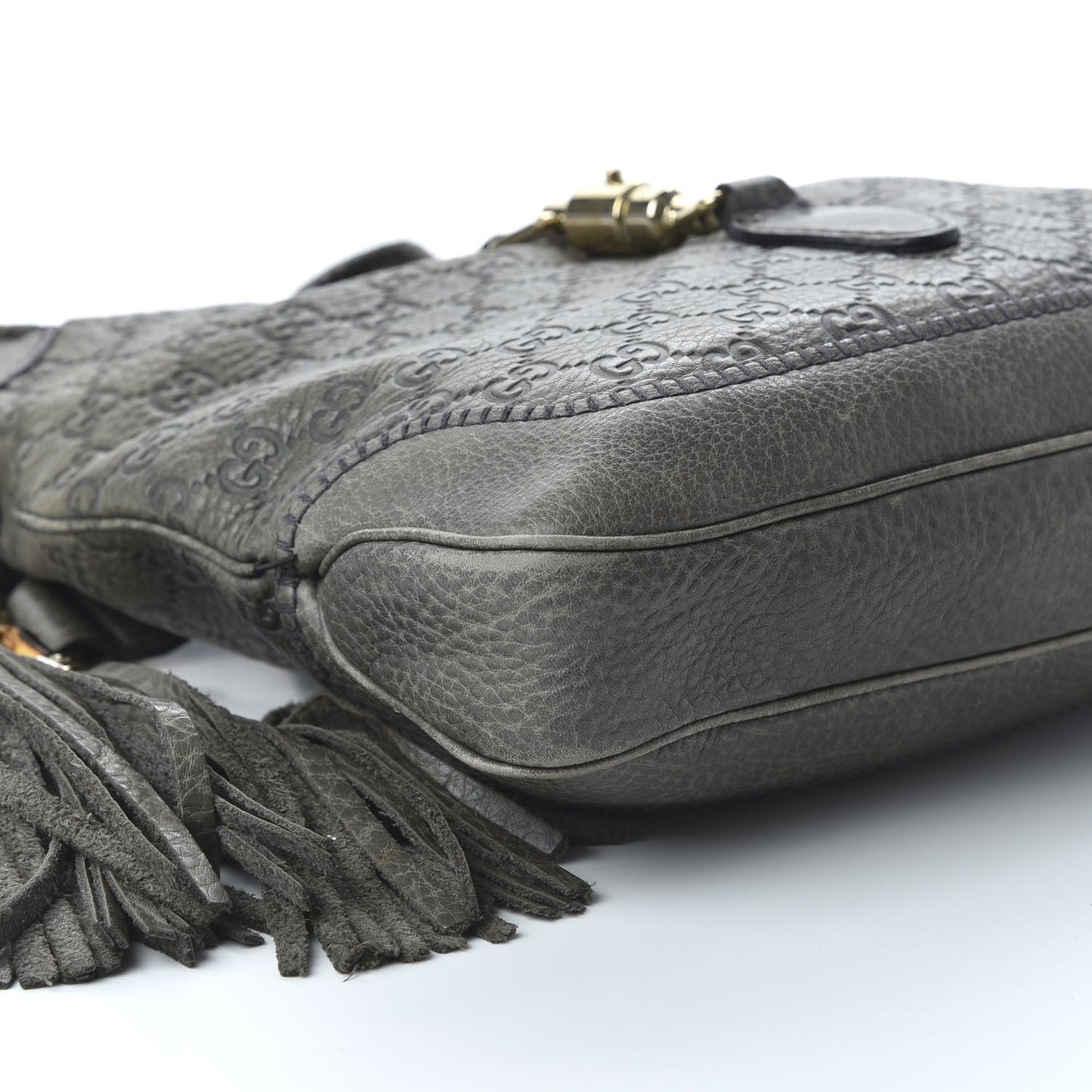 Guccissima Medium New Jackie Shoulder Bag Olive Green