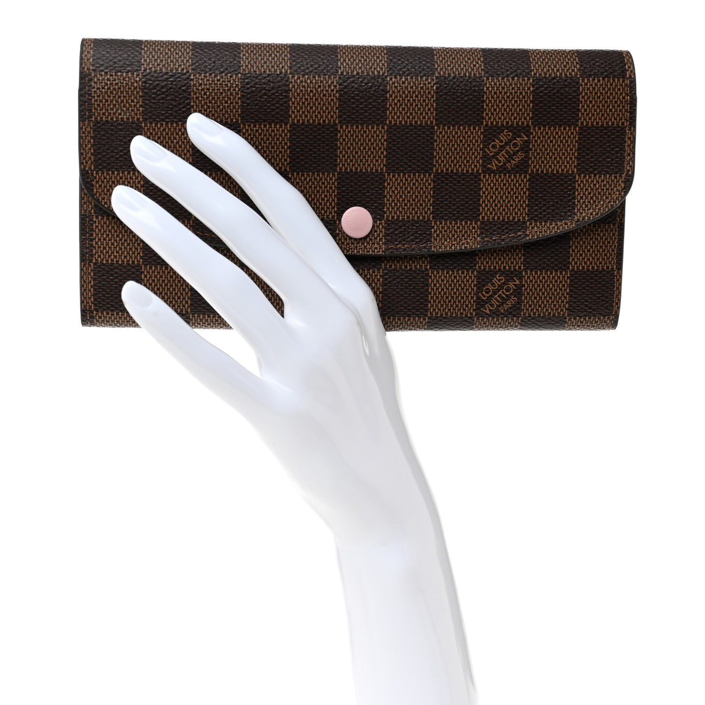 Damier Ebene Emilie Wallet Rose Ballerine