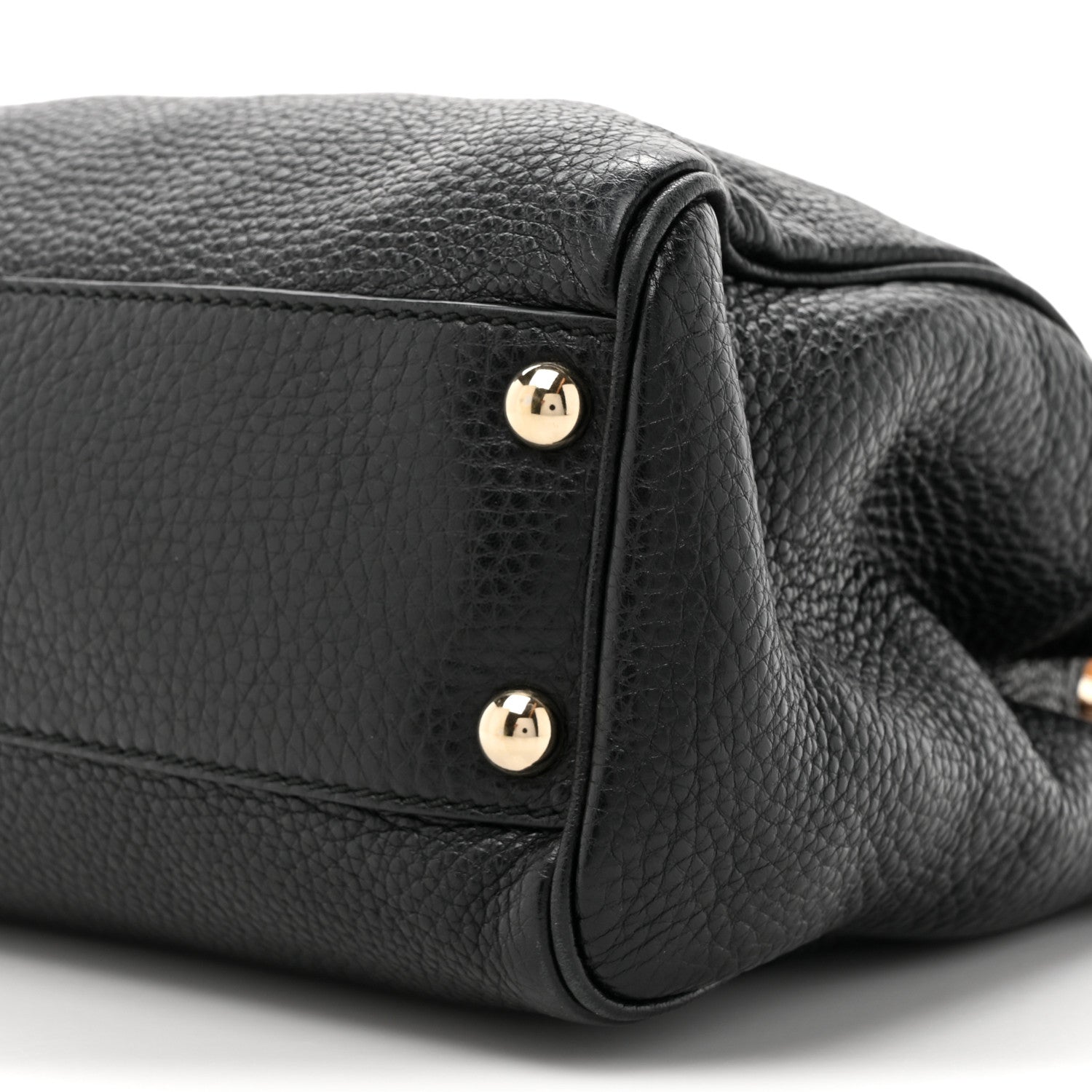 Gucci Cellarius Calfskin Mini Bamboo Shopper Tote Black 11 of 15