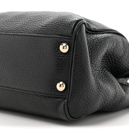 Gucci Cellarius Calfskin Mini Bamboo Shopper Tote Black 11 of 15