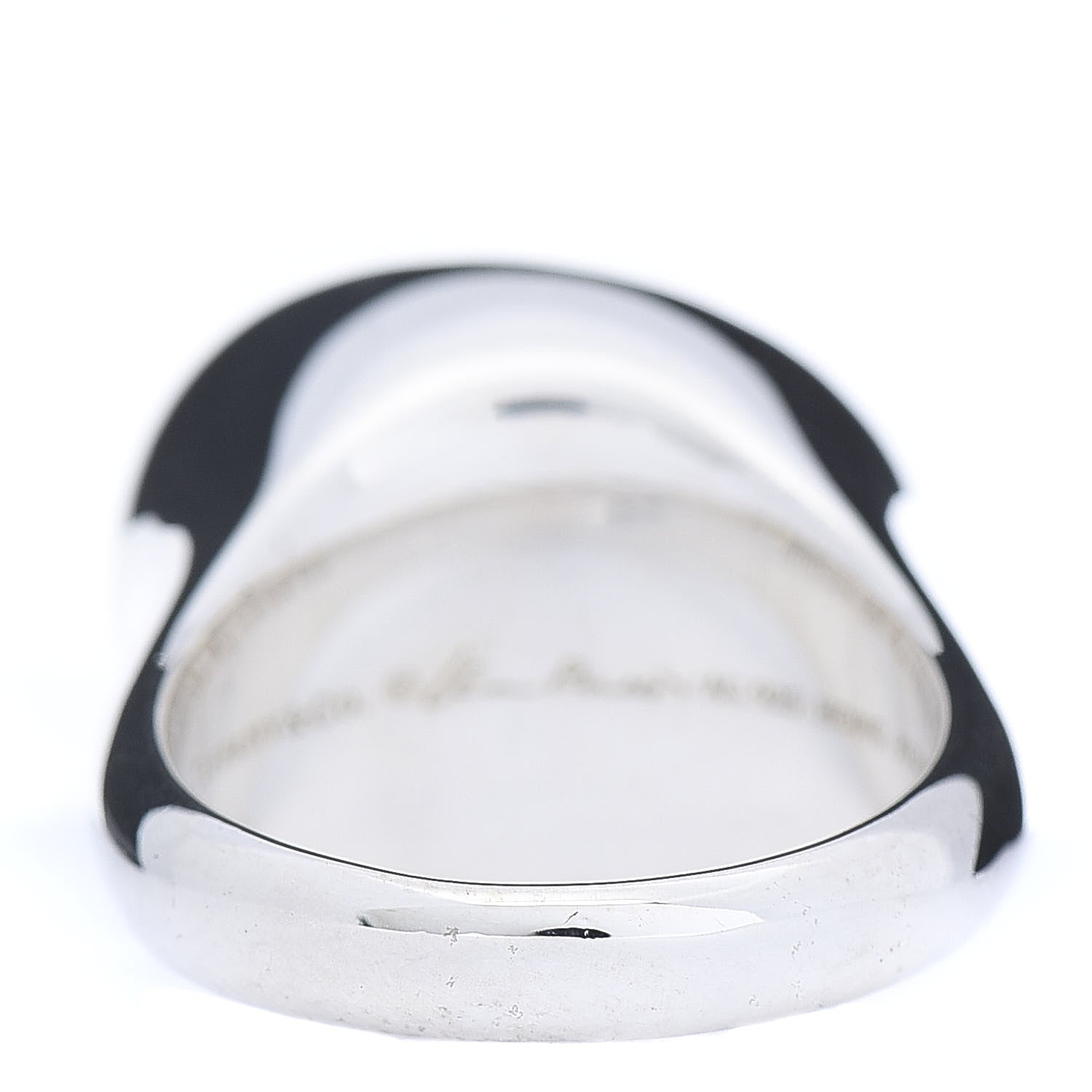 Tiffany Sterling Silver Crystal Elsa Peretti Cabochon Ring 49 5 4 of 6