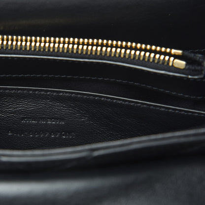 Saint Laurent Calfskin Y Quilted Monogram Small Loulou Chain Satchel Black 10 of 10