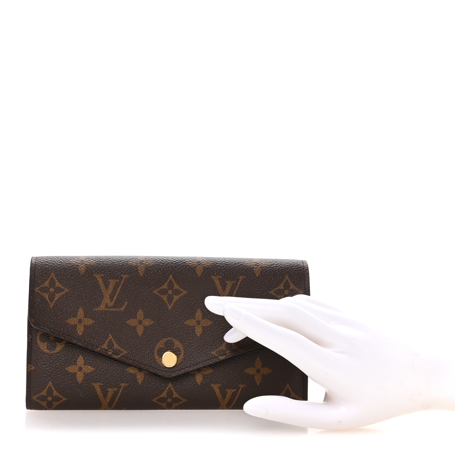 Louis Vuitton Monogram Sarah Wallet NM Coquelicot 2 of 8