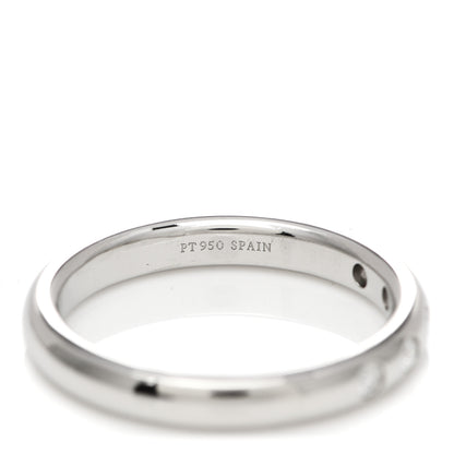 Tiffany Platinum Diamond Elsa Peretti Stacking Band Ring 50 5.5 5 of 5