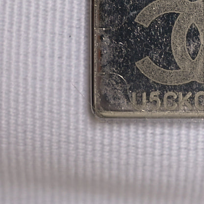 Chanel Printed Lambskin Logo CC Envelope Clutch With Chain White 7 of 11