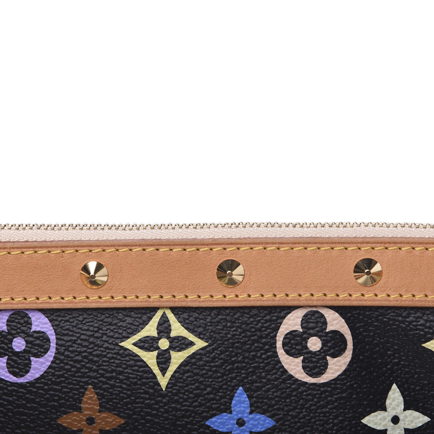 Monogram Multicolor Pochette Accessories Black
