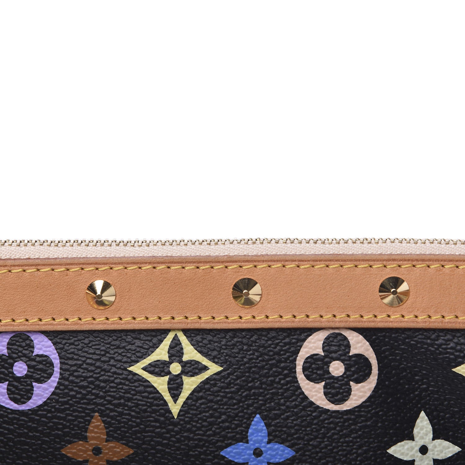 Louis Vuitton Monogram Multicolor Pochette Accessories Black 10 of 12