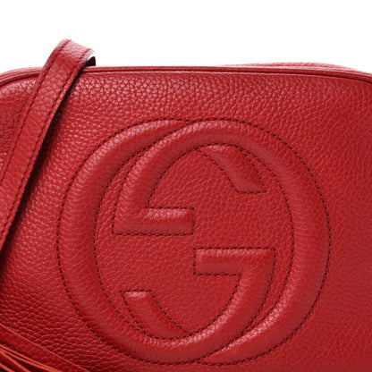 Gucci Pebbled Calfskin Small Soho Disco Bag Tabasco Red 13 of 13