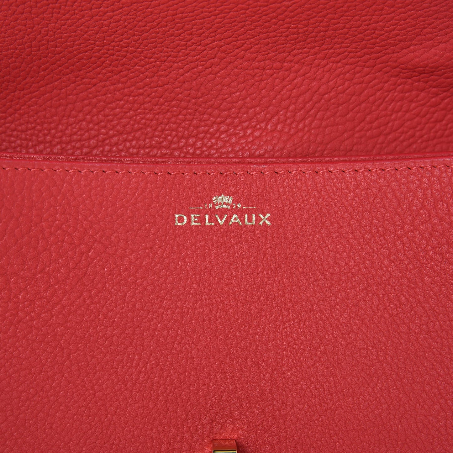 Crispy Calfskin Mini Le Mutin Saddle Bag Coral