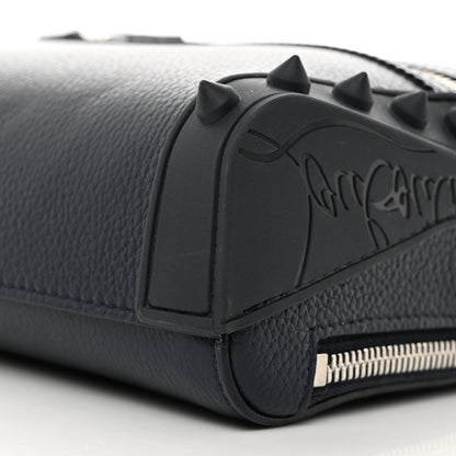 Christian Louboutin Empire Calfskin Gomme Spikes Loubitown Crossbody Loubi Navy 10 of 10