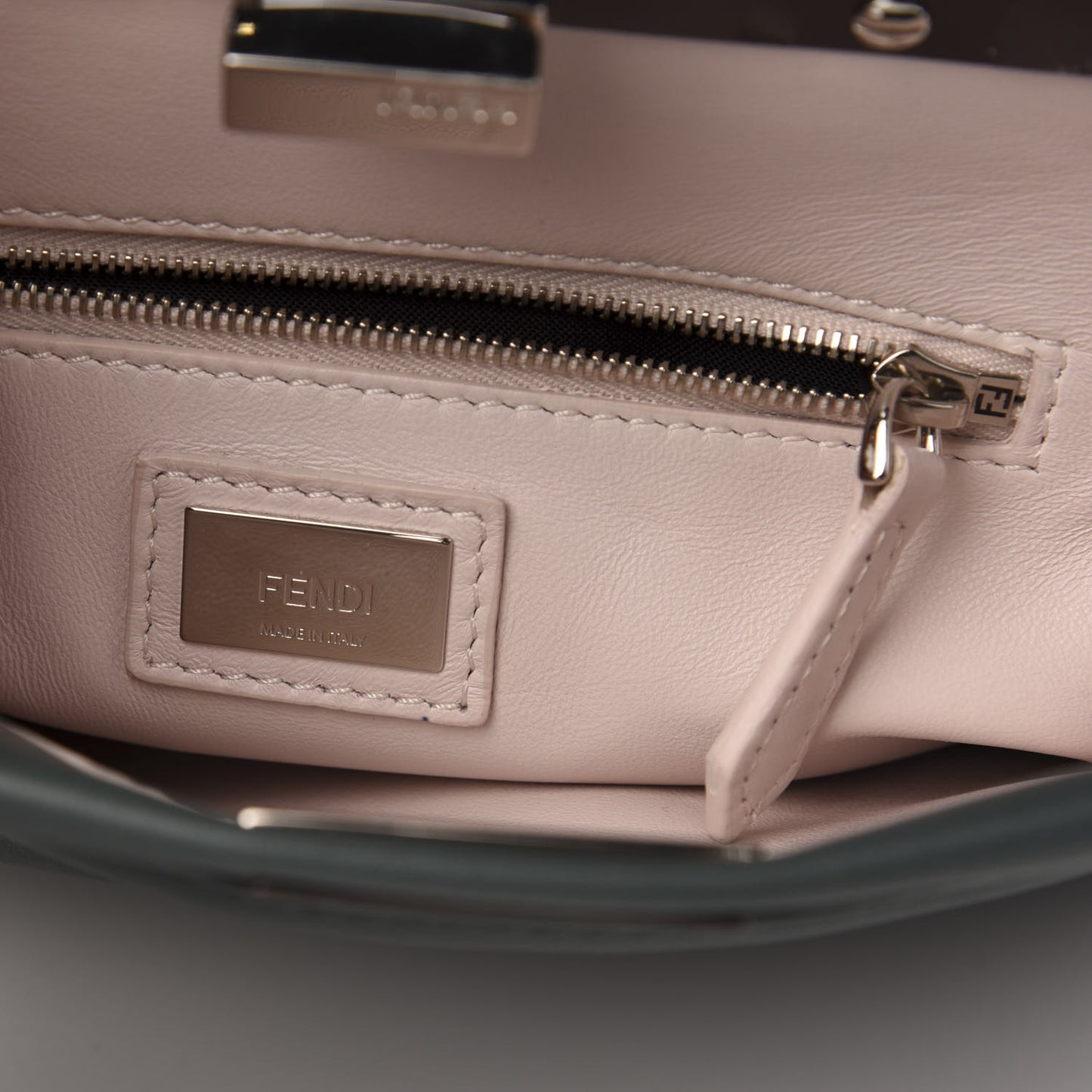 Nappa Colorblock Mini Peekaboo Iconic Satchel Malachite Moresco Rosa Doll