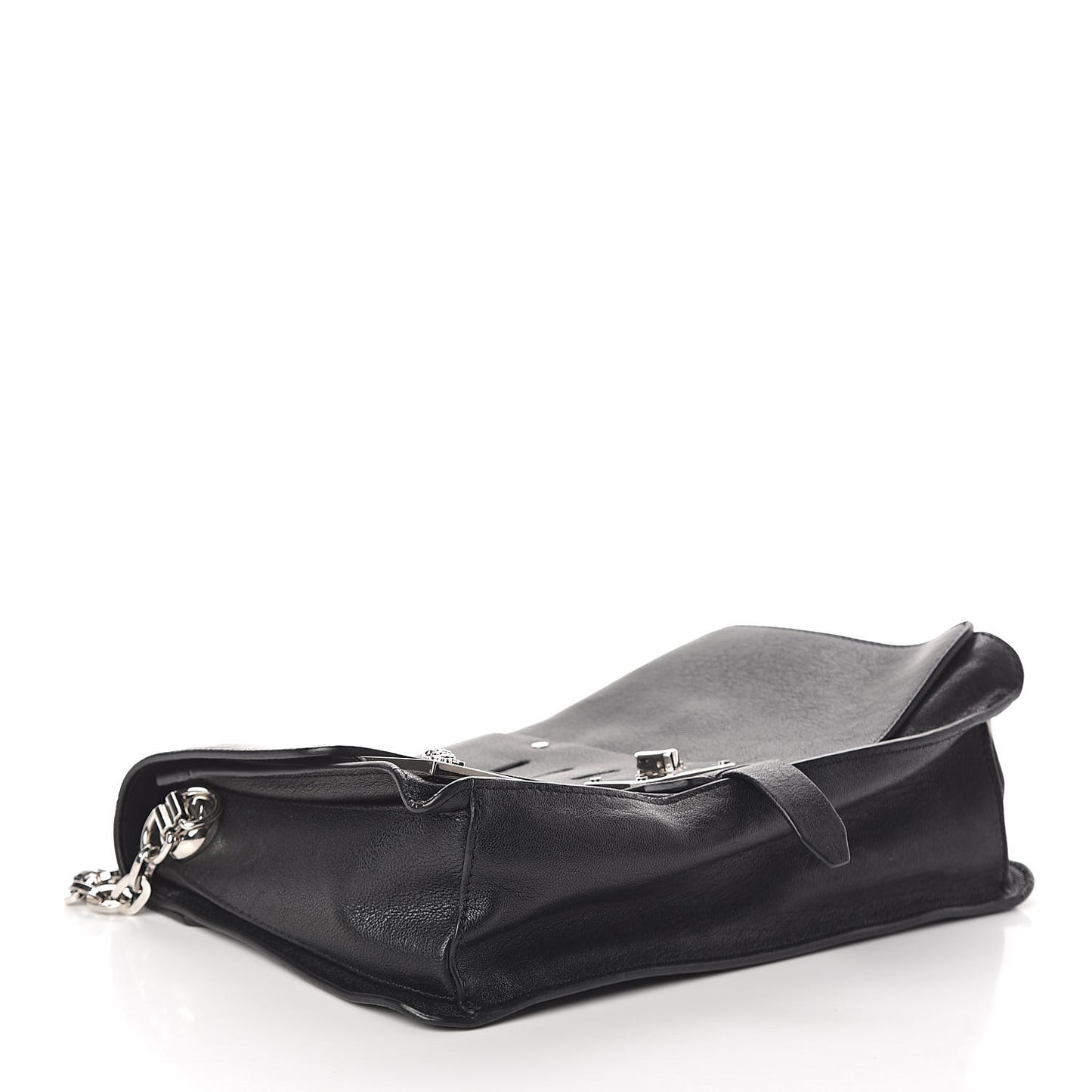 Goatskin Large Stardvst Shoulder Bag Black