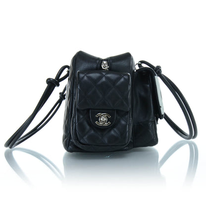 Chanel Calfskin Quilted Large Cambon Multipocket Reporter Black White 6 of 9
