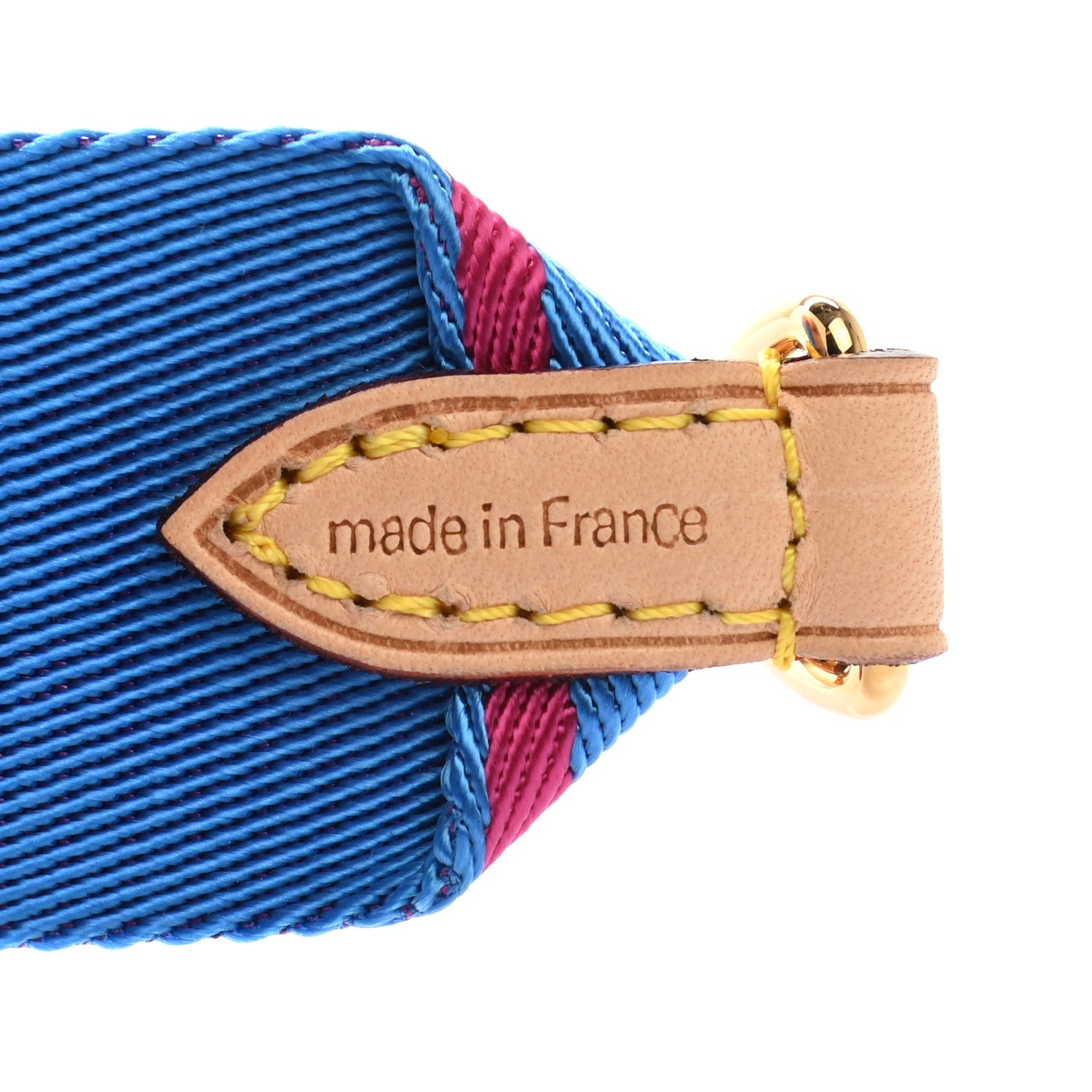 Louis Vuitton Nylon Bandouliere Shoulder Strap Blue Magenta 3 of 5
