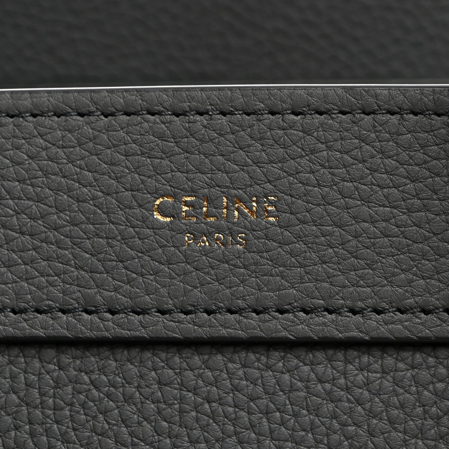 Drummed Calfskin Nano Luggage Kohl