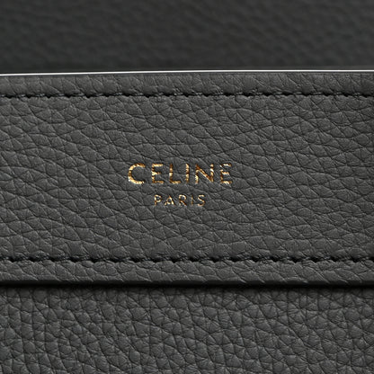 Celine Drummed Calfskin Nano Luggage Kohl 6 of 11