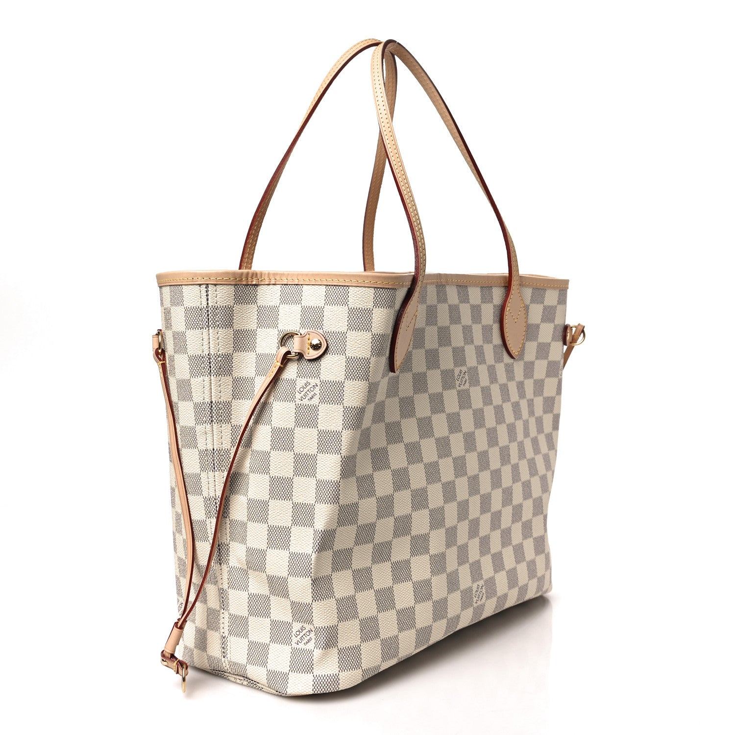 Louis Vuitton Damier Azur Neo Neverfull MM Rose Ballerine 3 of 8