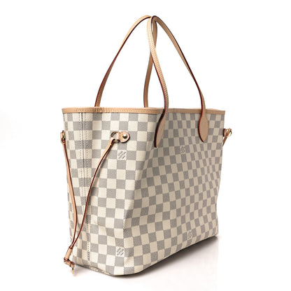 Louis Vuitton Damier Azur Neo Neverfull MM Rose Ballerine 3 of 8