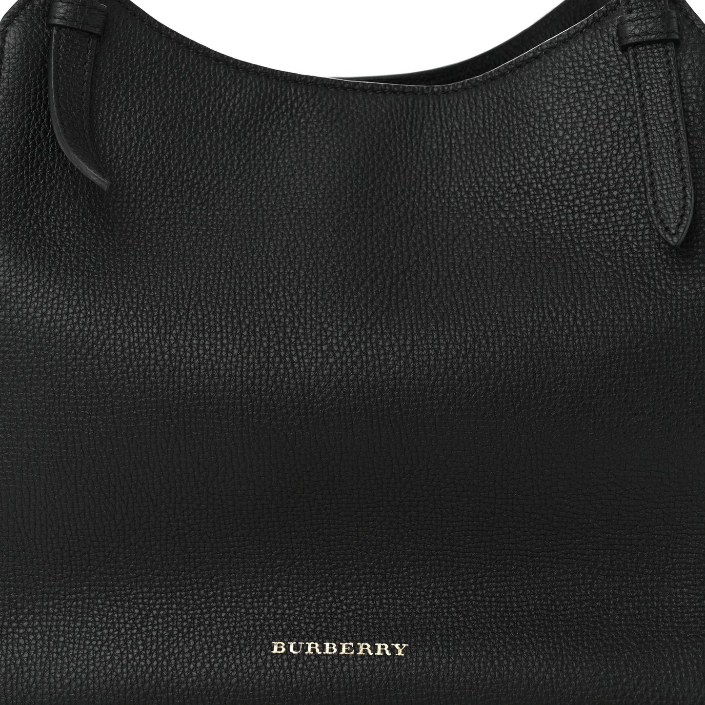 Grainy Calfskin House Check Small Canterbury Black