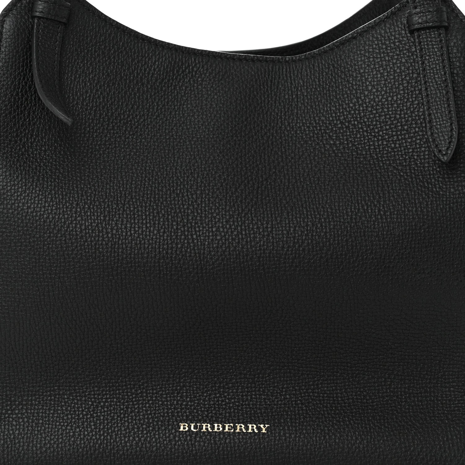 Burberry Grainy Calfskin House Check Small Canterbury Black 9 of 12