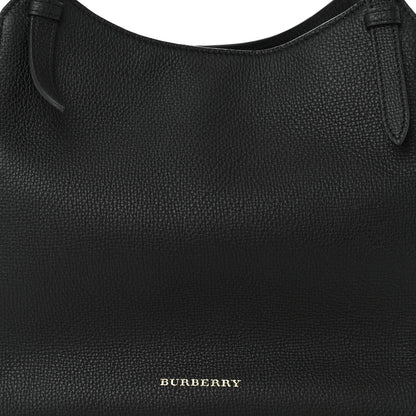 Burberry Grainy Calfskin House Check Small Canterbury Black 9 of 12