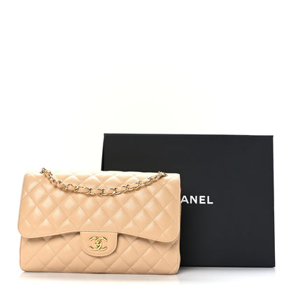 Chanel Caviar Quilted Jumbo Double Flap Beige 11 of 11