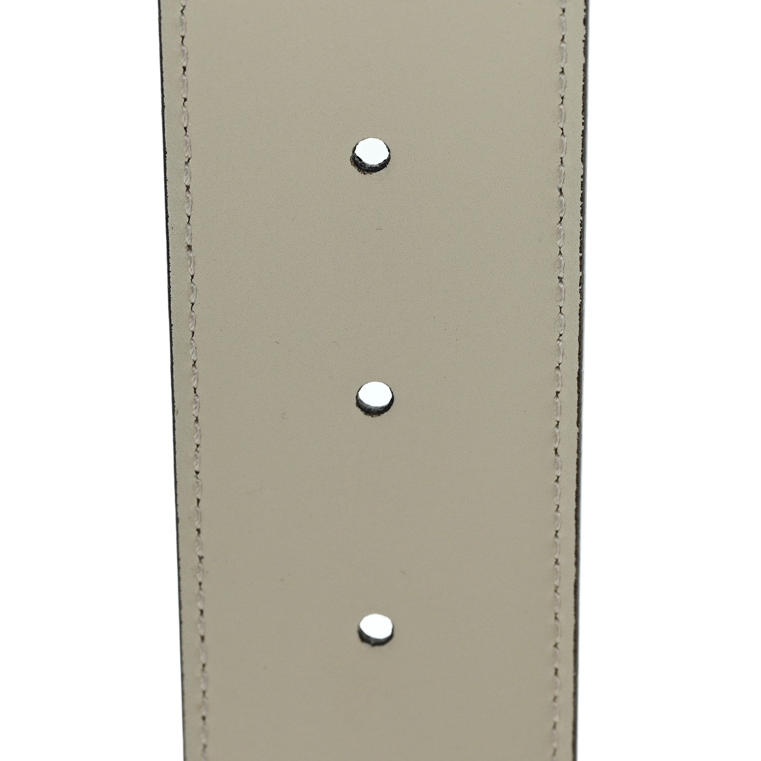 Gucci Calfskin Double G 40mm Belt 80 32 Mystic White 4 of 5