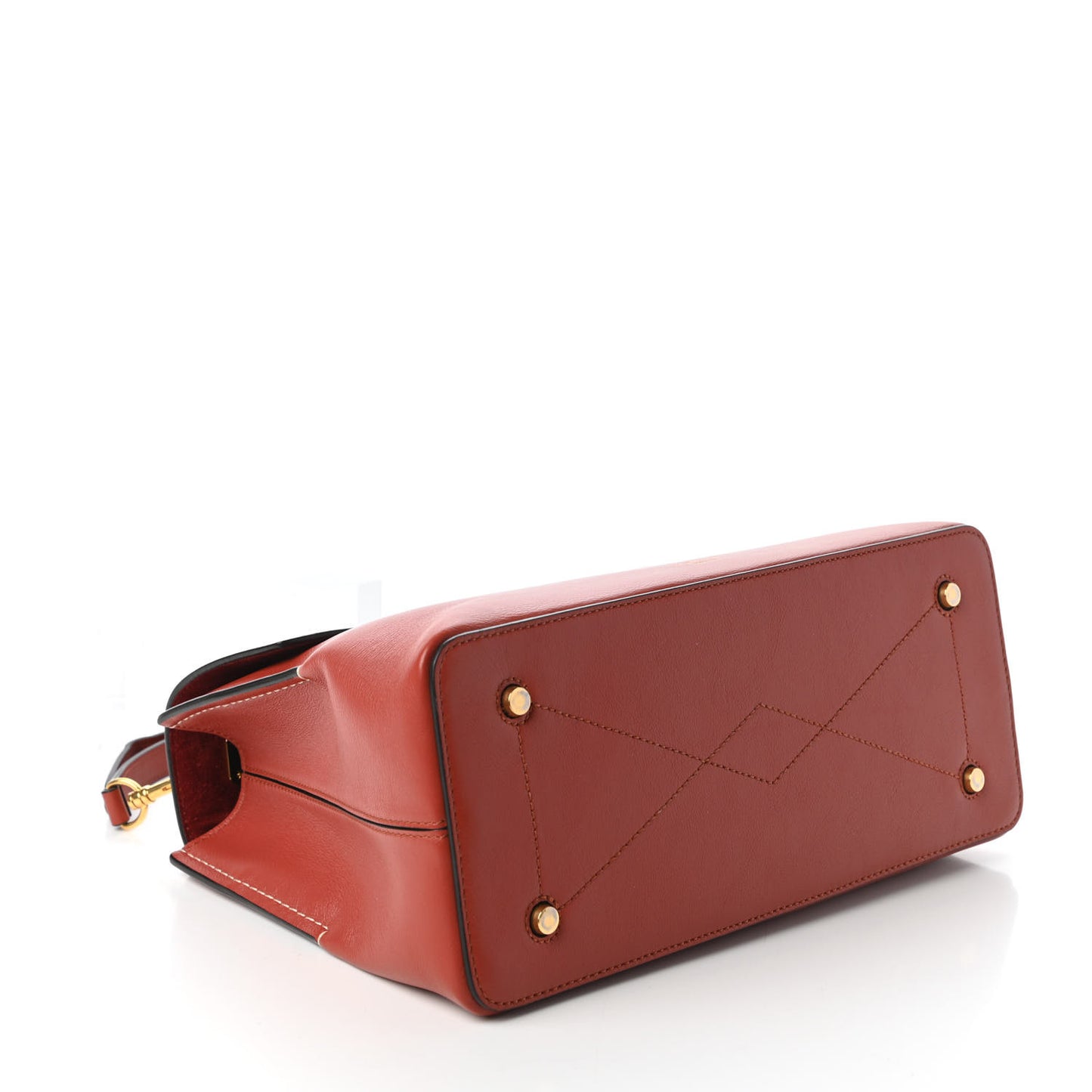 Silky Calfskin Small Seaton Rust