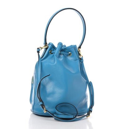 Prada Light Calfskin Saffiano Mini Bucket Crossbody Bag Voyage 3 of 10
