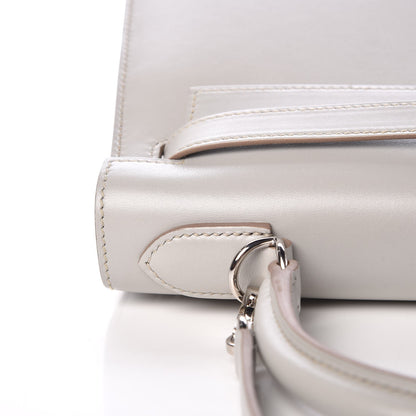 Hermes Tadelakt Kelly Sellier Guilloche 28 Gris Perle 12 of 36