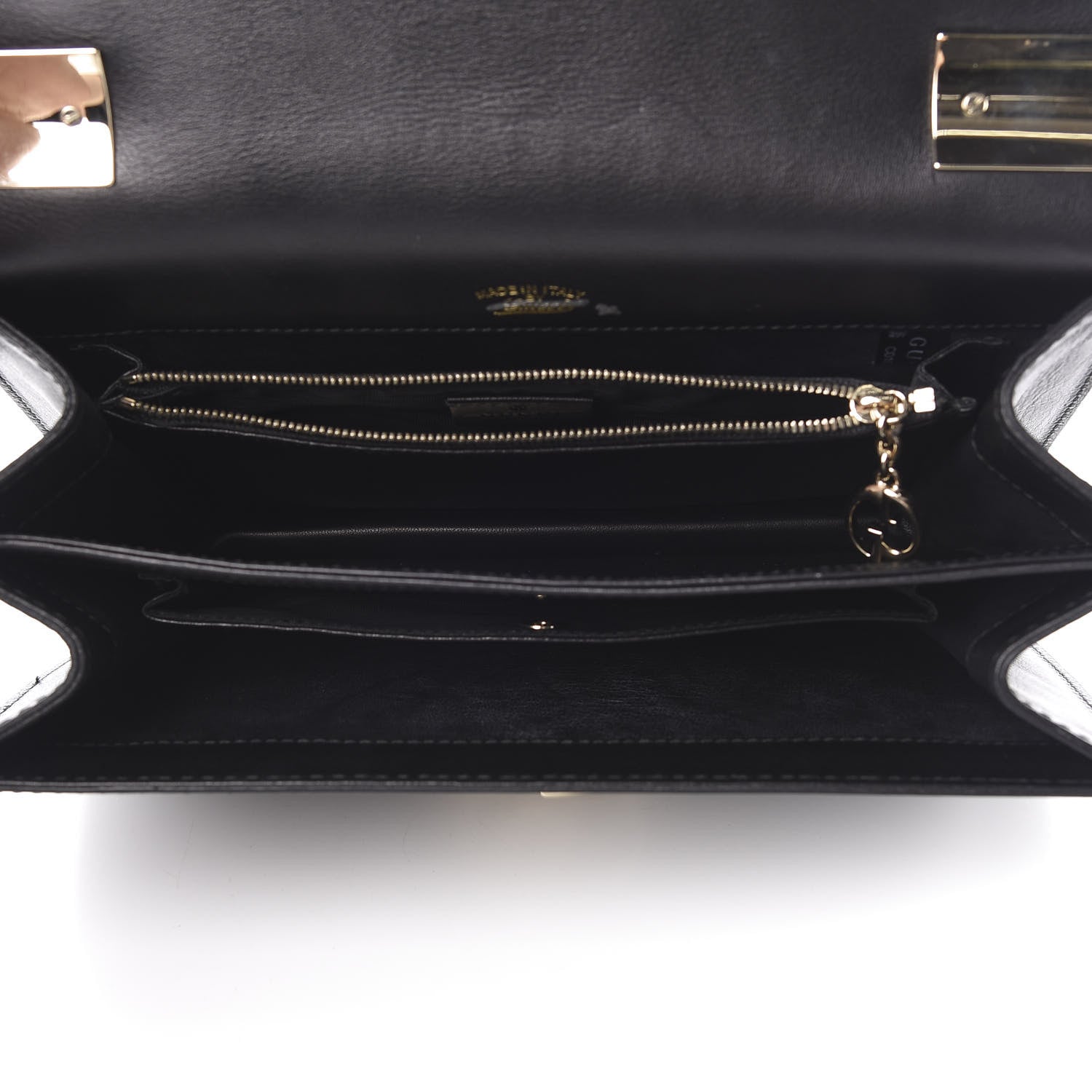 Gucci Calfskin Medium 1973 Shoulder Flap Bag Black 5 of 17