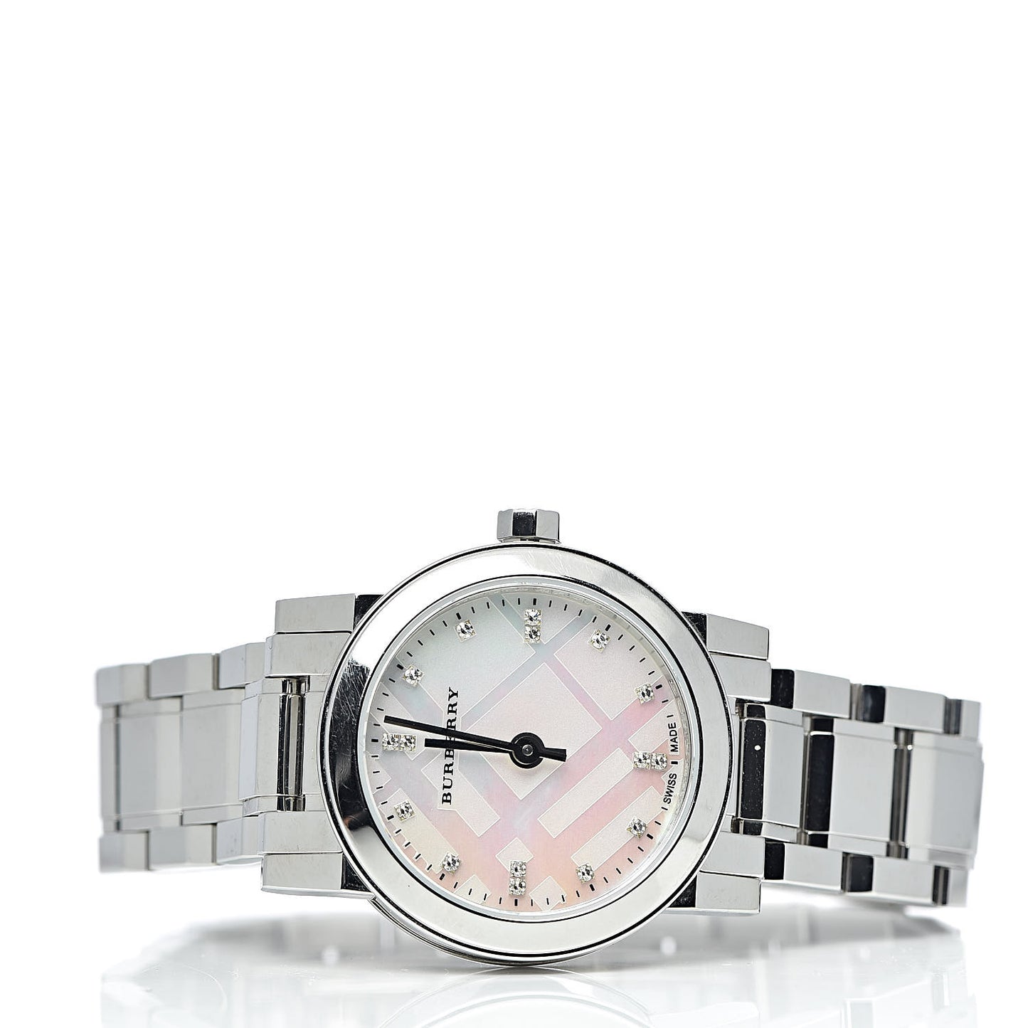Stainless Steel Diamond Mother of Pearl 27mm Heritage Quartz Watch BU9224