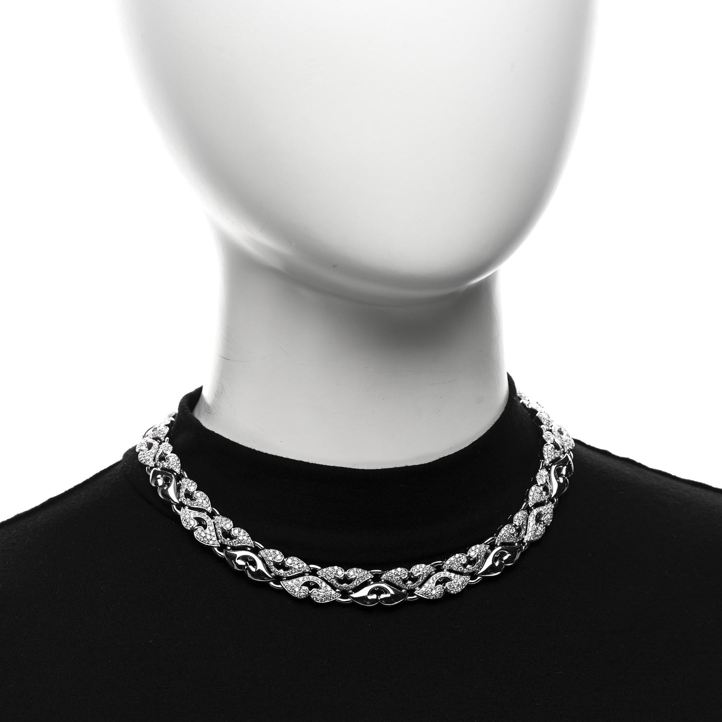 Platinum Diamond Pave Nuvole Necklace