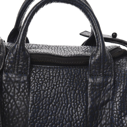 Alexander Wang Pebbled Lambskin Rockie Navy Matte Black Hardware 6 of 8