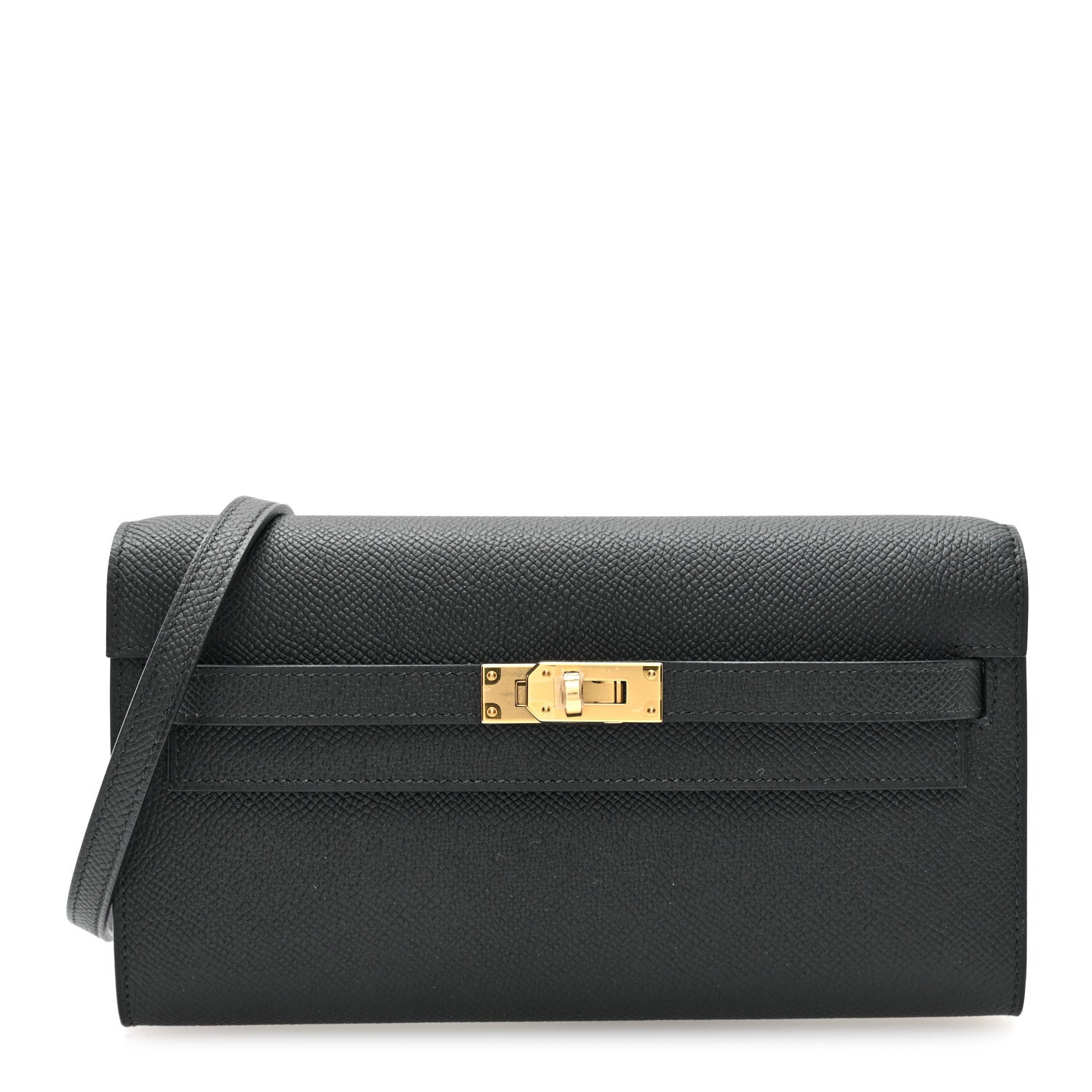 Hermes Epsom Kelly Wallet To Go Black 1 of 11