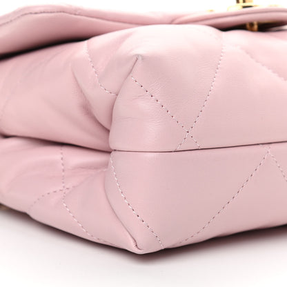 Chanel Lambskin Quilted Small Chain Top Handle Flap Rose Clair 9 of 12