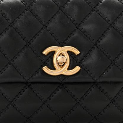 Chanel Calfskin Quilted Retro Chain Flap Black 7 of 10