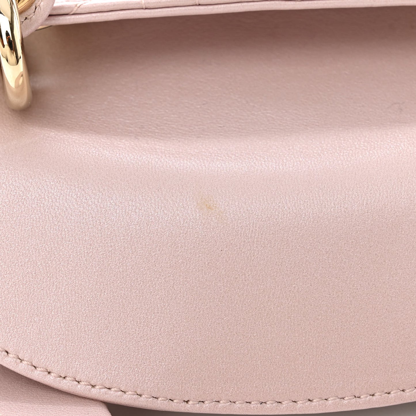 Metallic Lambskin Cannage Mini Lady Dior Lotus