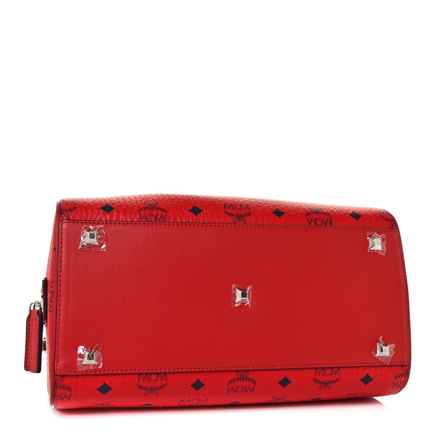 Visetos Medium Essential Boston Bag Red