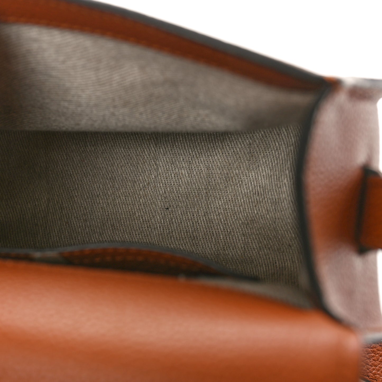 Grained Calfskin Small Marcie Saddle Bag Tan