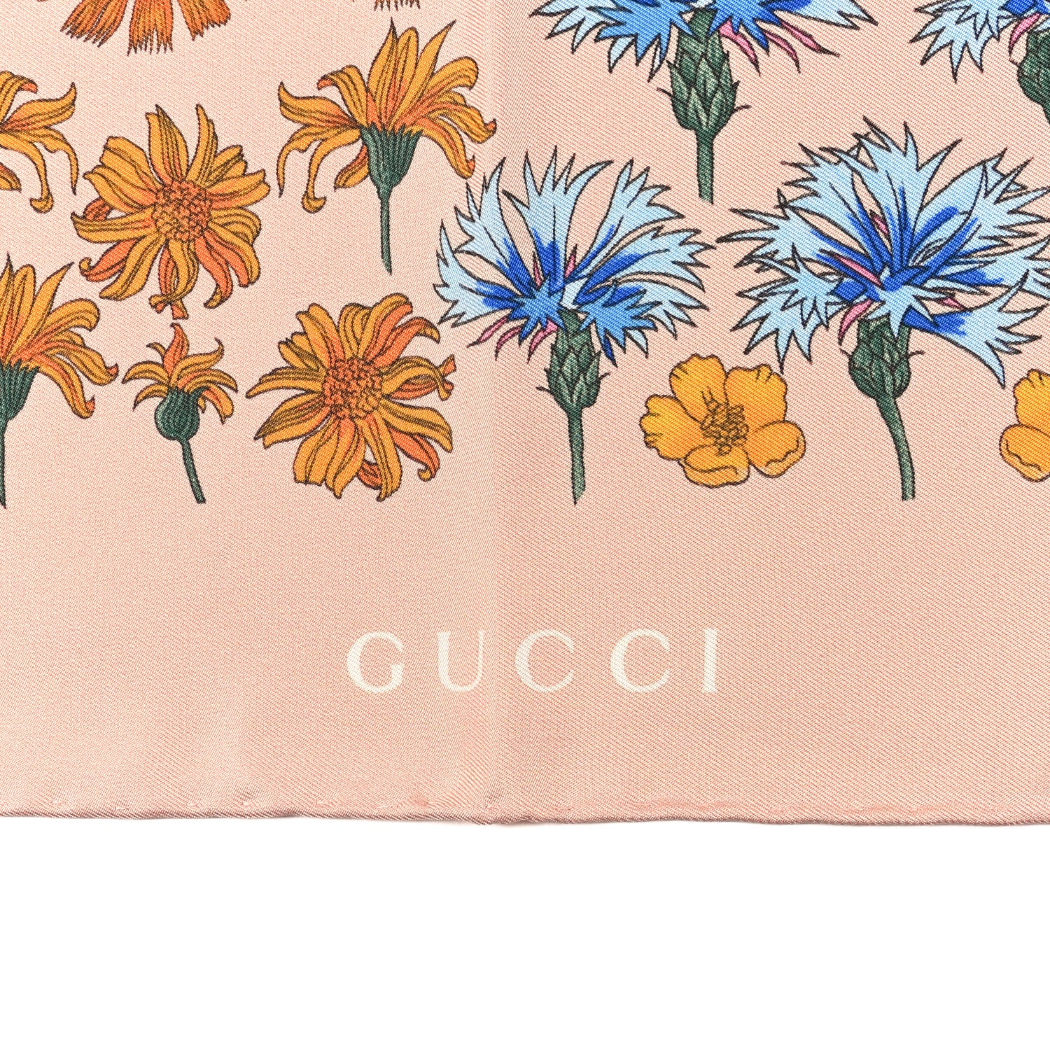 Gucci Silk Twill New Herbarium Square Scarf Roseate 2 of 4