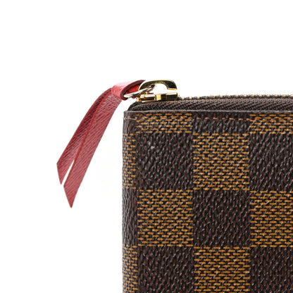 Louis Vuitton Damier Ebene Clemence Wallet Cherry 8 of 9