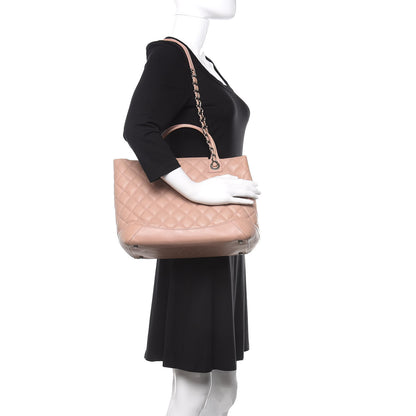 Chanel Calfskin Quilted Small Easy Shopping Tote Light Pink 2 of 18