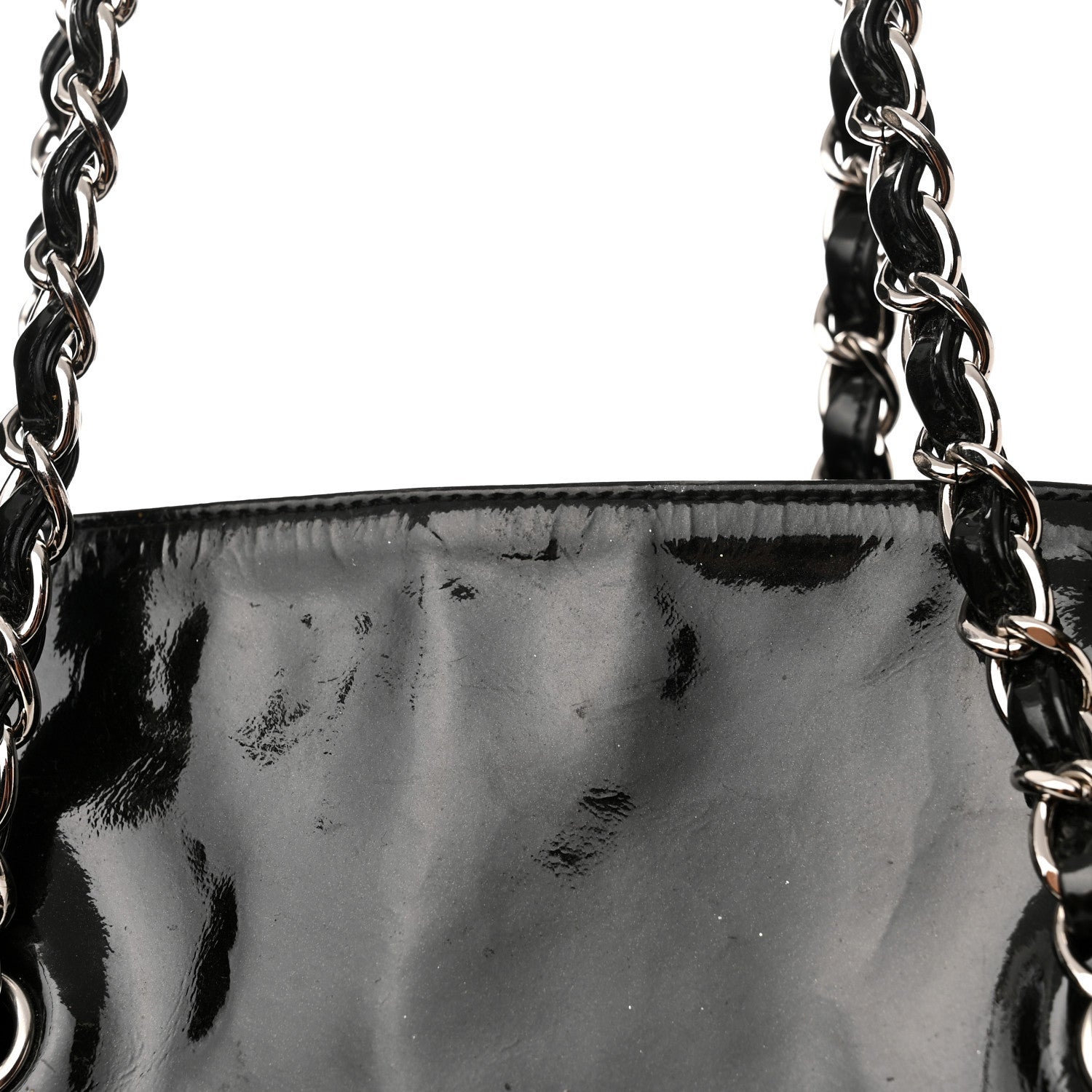 Chanel Patent Crystal Strass Bonbons Tote Black 11 of 14