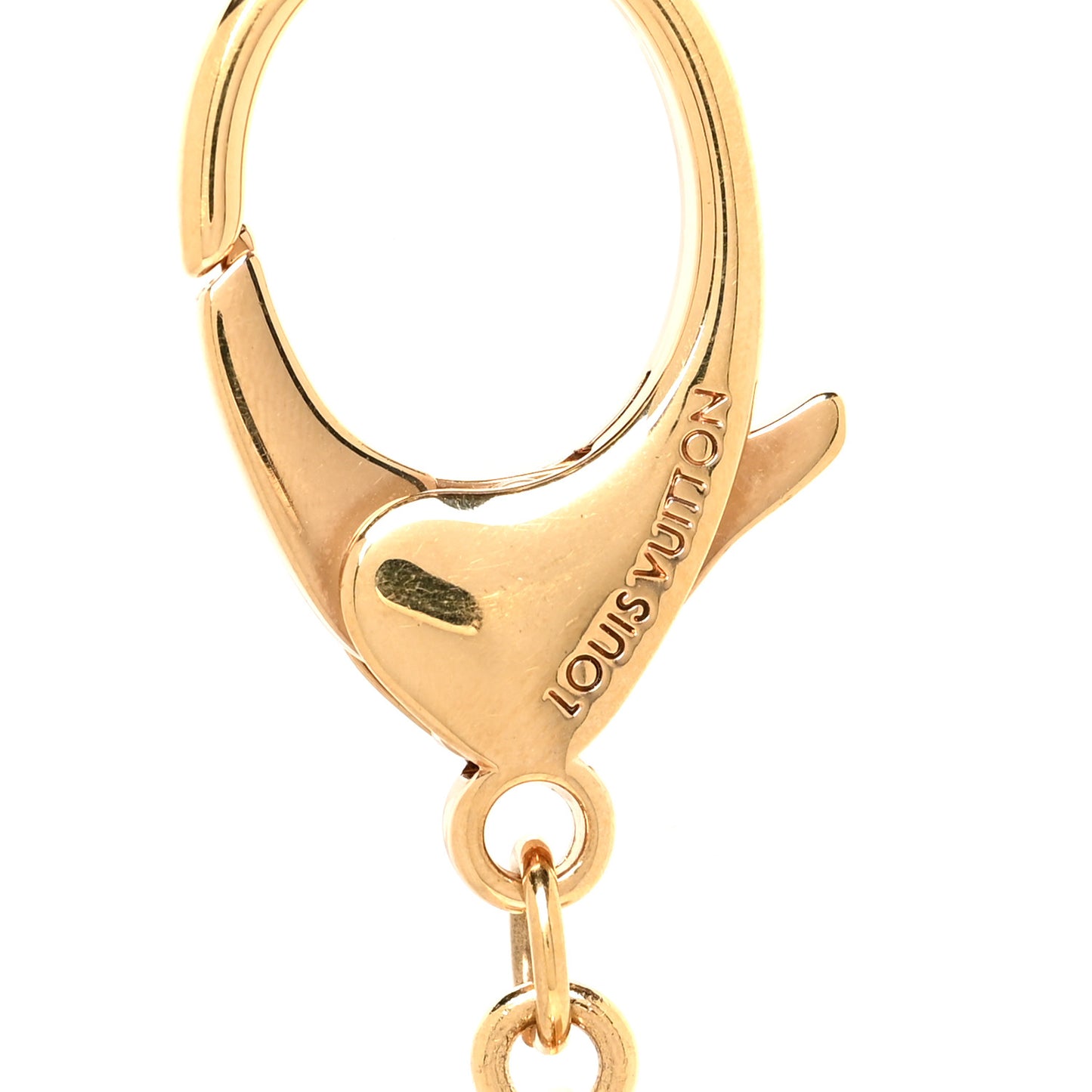 Resin Anamania Chick Bag Charm Brown Gold