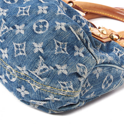 Louis Vuitton Monogram Denim Pleaty Blue 5 of 8
