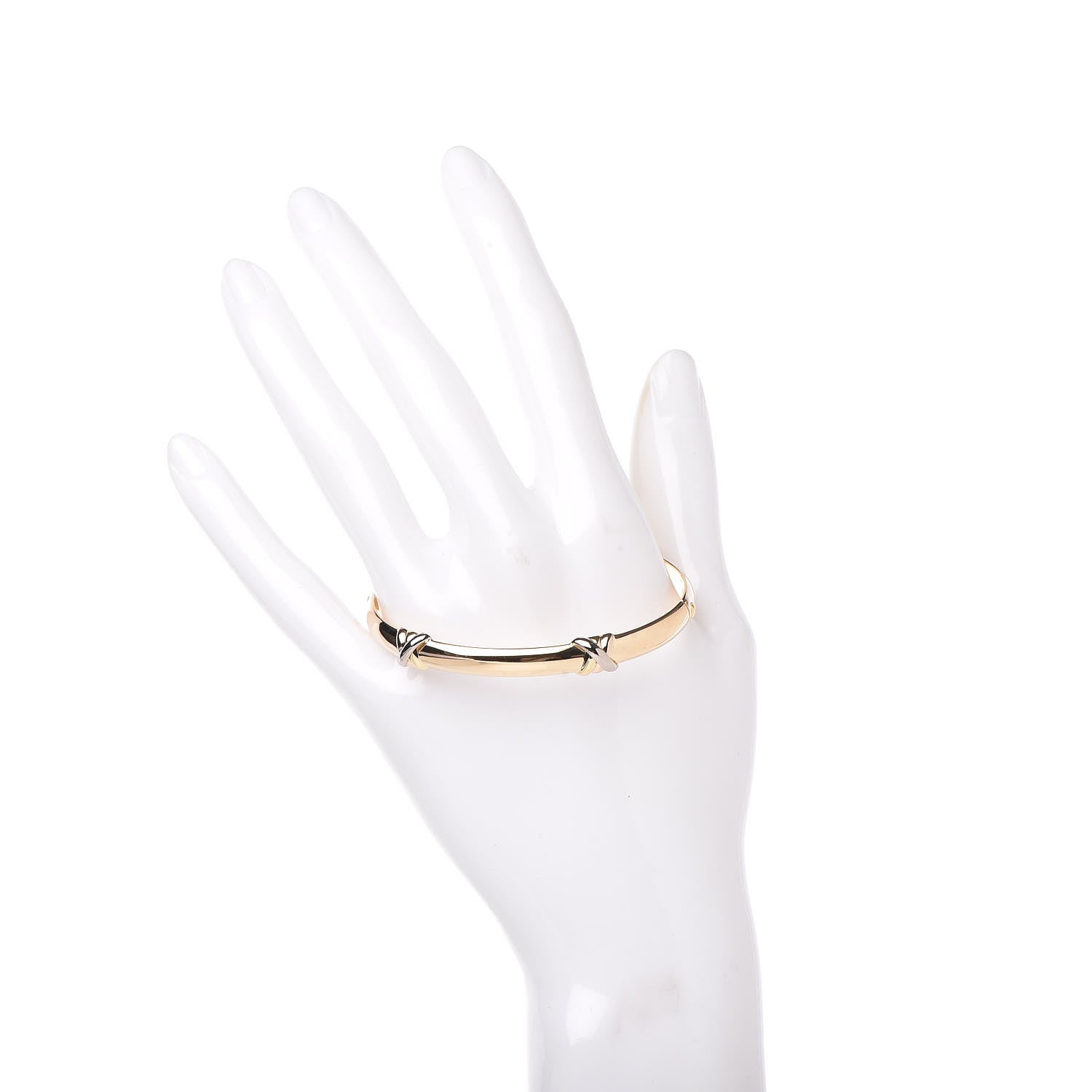 Cartier 18K Pink Yellow White Gold Trinity LOVE Bracelet 17 2 of 6