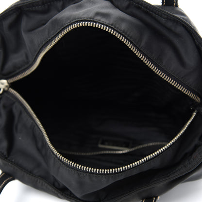Prada Tessuto Nylon Caflskin Shopping Tote Black 5 of 14